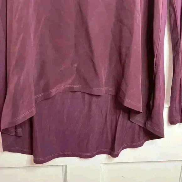 BNWT Wilfred Silk Charleville Long Sleeved Shirt in Deep Eggplant Size XS - Picture 5 of 8